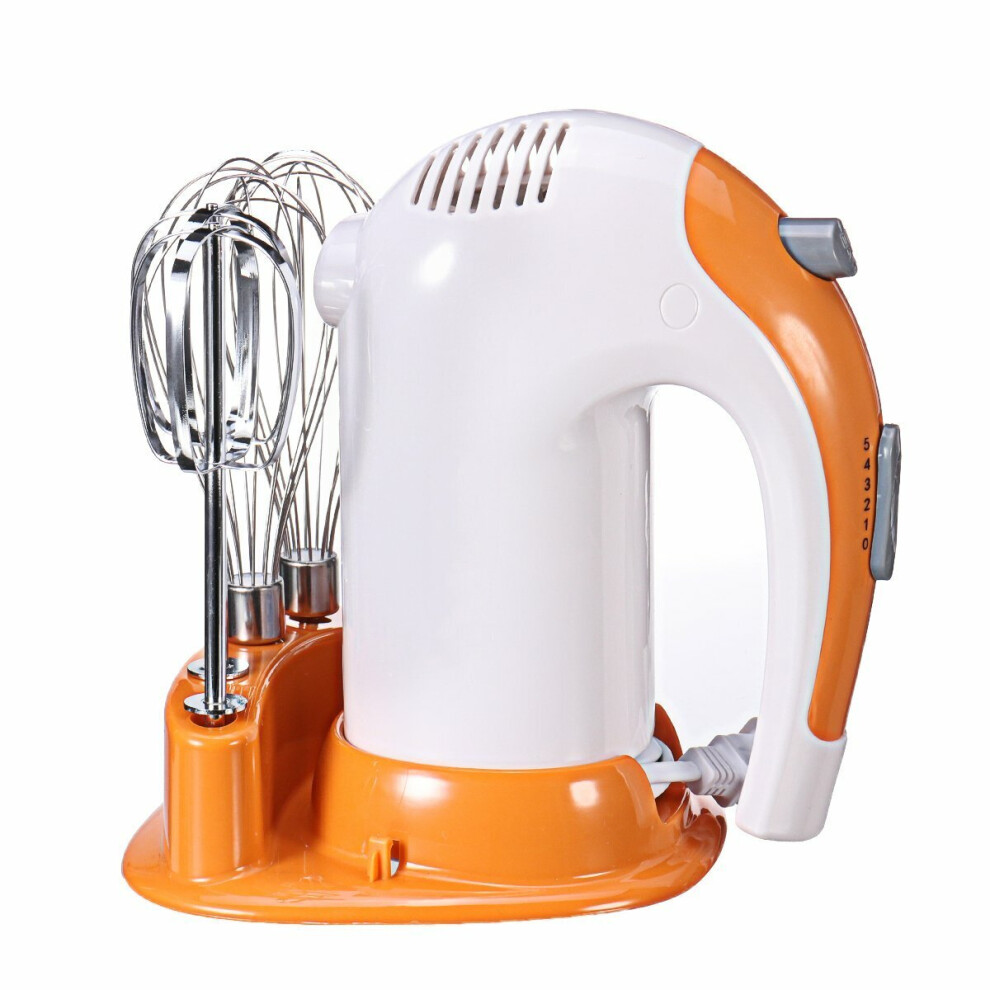 Electric Egg Beater Hand Mixer Stainless Steel Whisk Milk Cake Flour Baking 300W