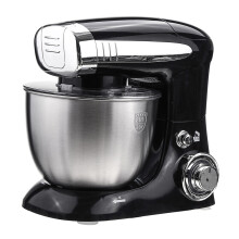 (Black) Multi-function 3 in 1 Kitchen Electric Mixer 1000W 6 Speed Kneading Dough Machine Egg Beater Electric Mixer Cream Whipping Machine For Home Baking