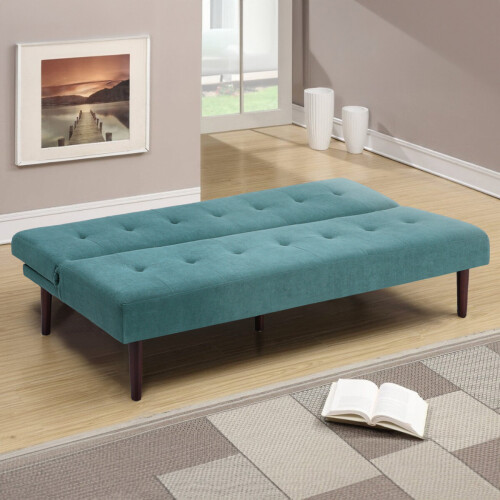 Living And Home (Dark Green) Contemporary Convertible Sofa Bed 2