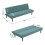 Living And Home (Dark Green) Contemporary Convertible Sofa Bed 6