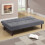 Living And Home (Grey) Contemporary Convertible Sofa Bed 3