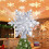 (Snowflake) Christmas Tree Topper Projector LED Star Tree Topper Light Xmas Decorations 1