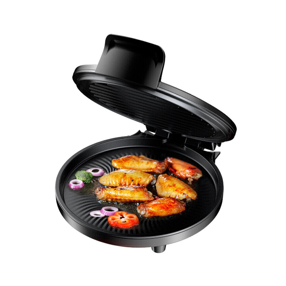1200W 180-degree Rotating Double-sided Pancake Pot Machine One Button Operation Removable Drip Tray Temperature Control