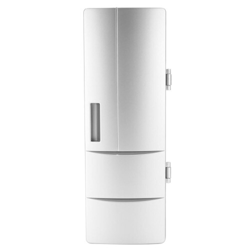 USB Mini Fridge Portable Refrigerator Beverage Drink Can Cooler Warmer Freezer 2