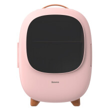 (Pink) Desktop 8L Mini Car Household Refrigerator 60W Power Dual Use Warmer and Cooler