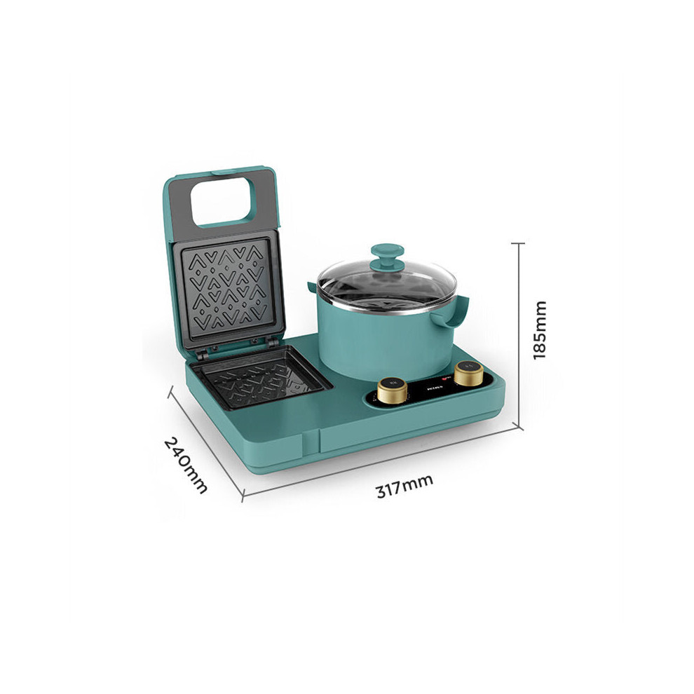 Breakfast Maker 700W 1.3L 3 in 1 Breakfast Machine Multi-Function Sandwich Maker