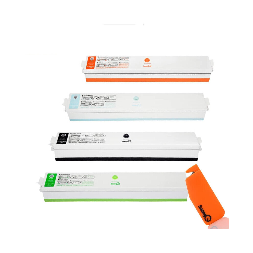 (Green, EU Plug) Automatic Vacuum Sealer 80W 220V/50Hz 110V/60Hz One-key Sealing Antibacterial for Easy Storage-EU/UK/US Plug