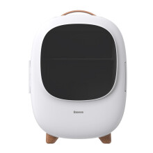 (White) Desktop 8L Mini Car Household Refrigerator 60W Power Dual Use Warmer and Cooler
