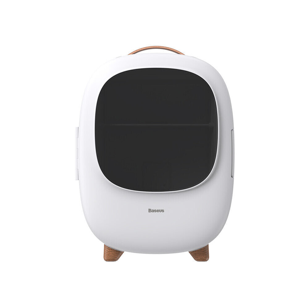 (White) Desktop 8L Mini Car Household Refrigerator 60W Power Dual Use Warmer and Cooler