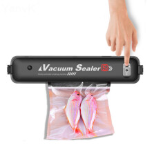 (EU Plug) Food Vacuum Packaging Machine Household Automatic Vacuum Sealer Portable Kitchen Food Preservation Machine