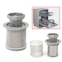 2 Part Dish Washer Mesh Filter Set Grey PP Dishwasher Replacemet Replacement For BOSCH 427903 170740 Series