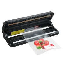 (Black) 140W Electric Food Vacuum Sealer Machine For Storage Packing Food Photos Jewellery Antiques Clothes + 10 Bags