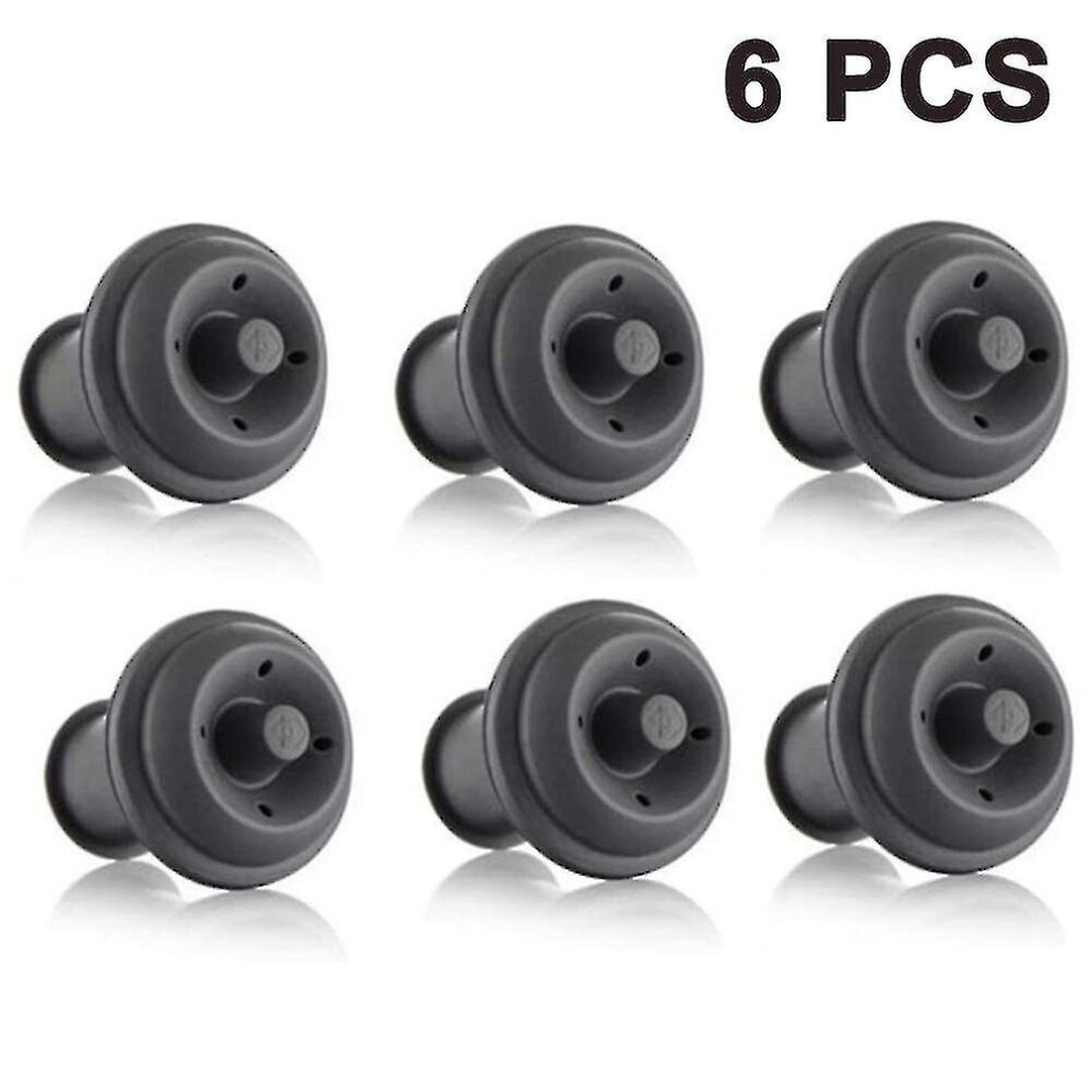 6 Piece Set Wine Saver, Vacuum Stoppers, Wine Stopper, Reusable
