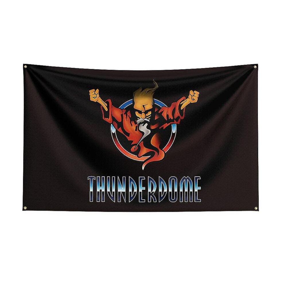 (A, 120 x 180cm) Tib 3x5ft Thunderdomes Hardcore Flag For Decor