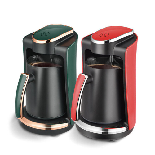 (Red) Coffee Maker 400W 250ml Portable Concentrated Drip Automatic Heating Coffee Pot 1