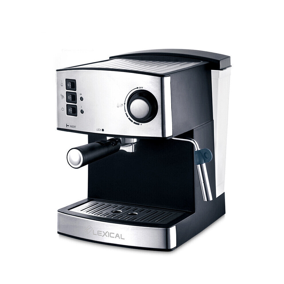 Automatic Small Multi-Function Coffee Machine 850W 5 Cups Steam Double Cup Milk Frothed Espresso