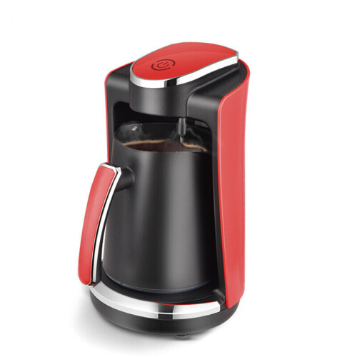 (Red) Coffee Maker 400W 250ml Portable Concentrated Drip Automatic Heating Coffee Pot