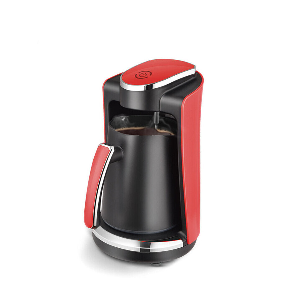 (Red) Coffee Maker 400W 250ml Portable Concentrated Drip Automatic Heating Coffee Pot