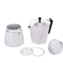 (600ml) Express Espresso Maker Cup Aluminum Mocha Pot Ergonomic Handle Safety Relief Valve More Convenient to Drink Coffee