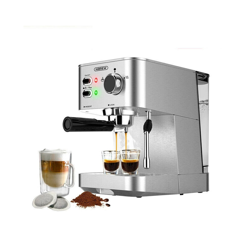 (EU) Powder/Pod dual-use Coffee Espresso Maker 20Bar Espresso Coffee Machine Inox Case Semi Automatic