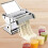 Fresh Pasta Maker Roller Machine Dough Making Noodle Maker Home Stainless Steel Tools Kit Black Handle 4