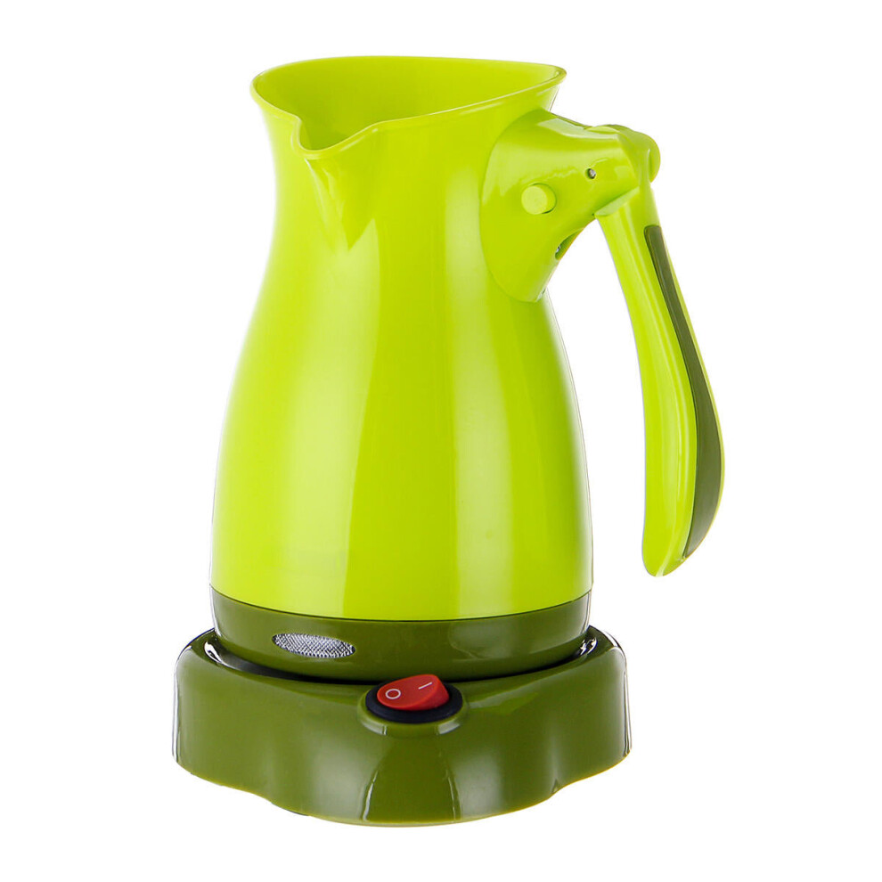 (Green) 500ML Electric Coffee Maker Turkish Espresso Tea Moka Pot Machine Percolator