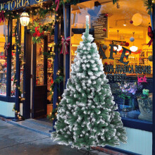 7FT Christmas Tree Natural Snowy White - 870 Branches
