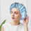 4 Pack Double Waterproof Shower Caps For Women - Stylish And Functional 2