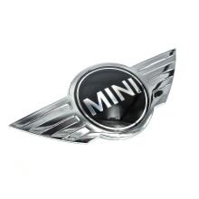 Chrome/black Mini Cooper Badge Front Grill Bonnet Badge Emblem Bonnet Rear Boot Lid Trunk Emblem Sticker Cooper Works
