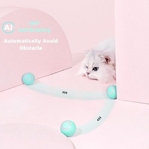 Automatic Rolling Smart Cat Toys Interactive for Cats 2