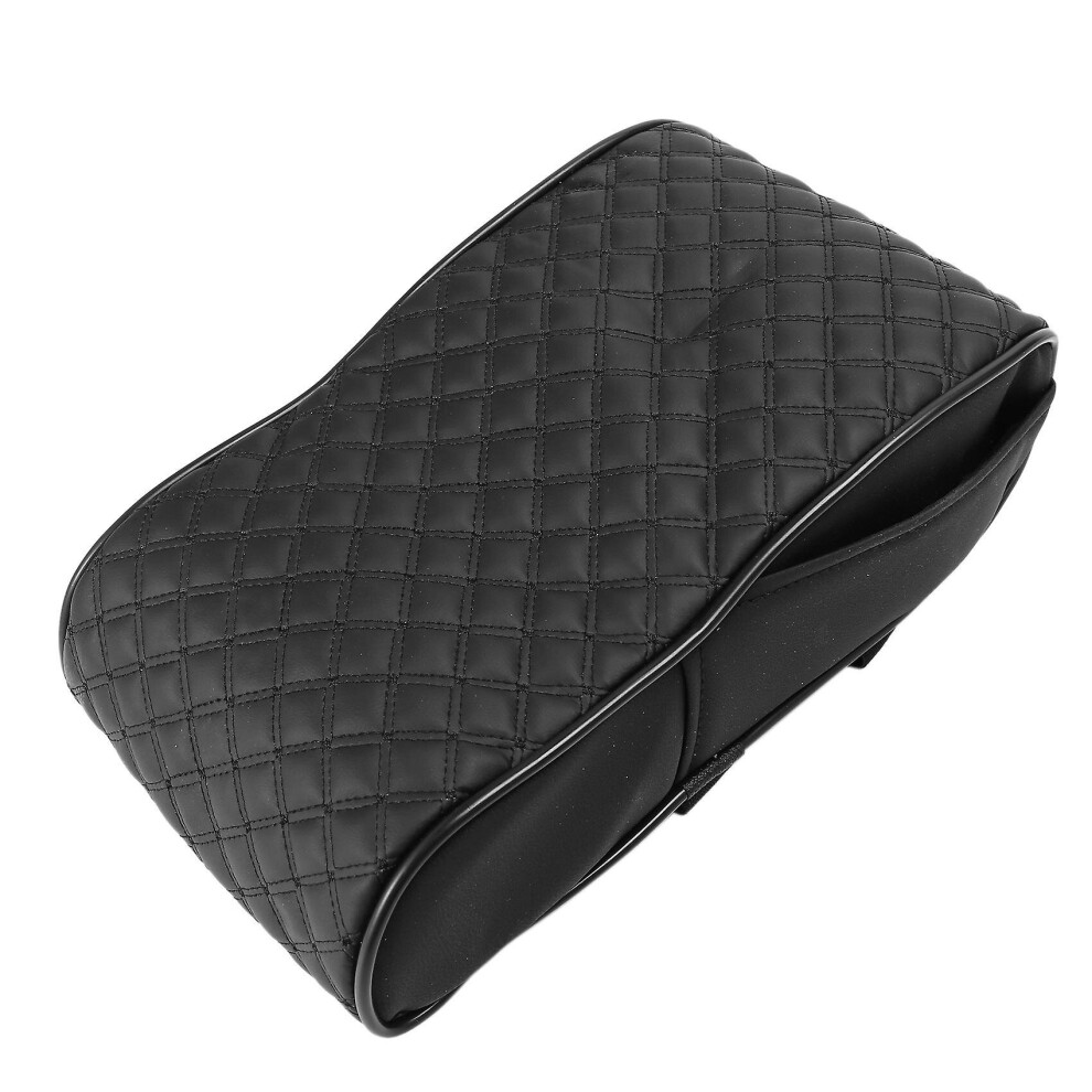 Car Armrest Box Mats Memory Foam Vehicle Arm Rest Box Pads Leather Center Console Covers Styling In