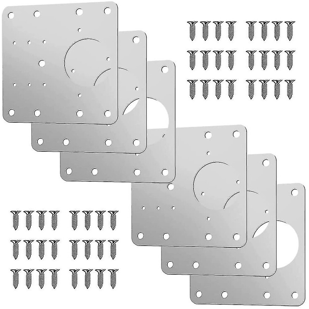 Pieces Cabinet Hinge Repair Brackets, Hinge Repair Plate With 36 Screws, Furniture Hinge Repair Kit. (6) 9172662246810