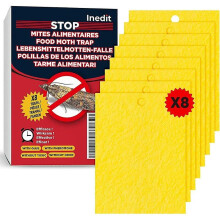10 Food Moth Traps - Powerful Sticky Trap for Kitchen and Closet - Non-Toxic Pheromone Trap