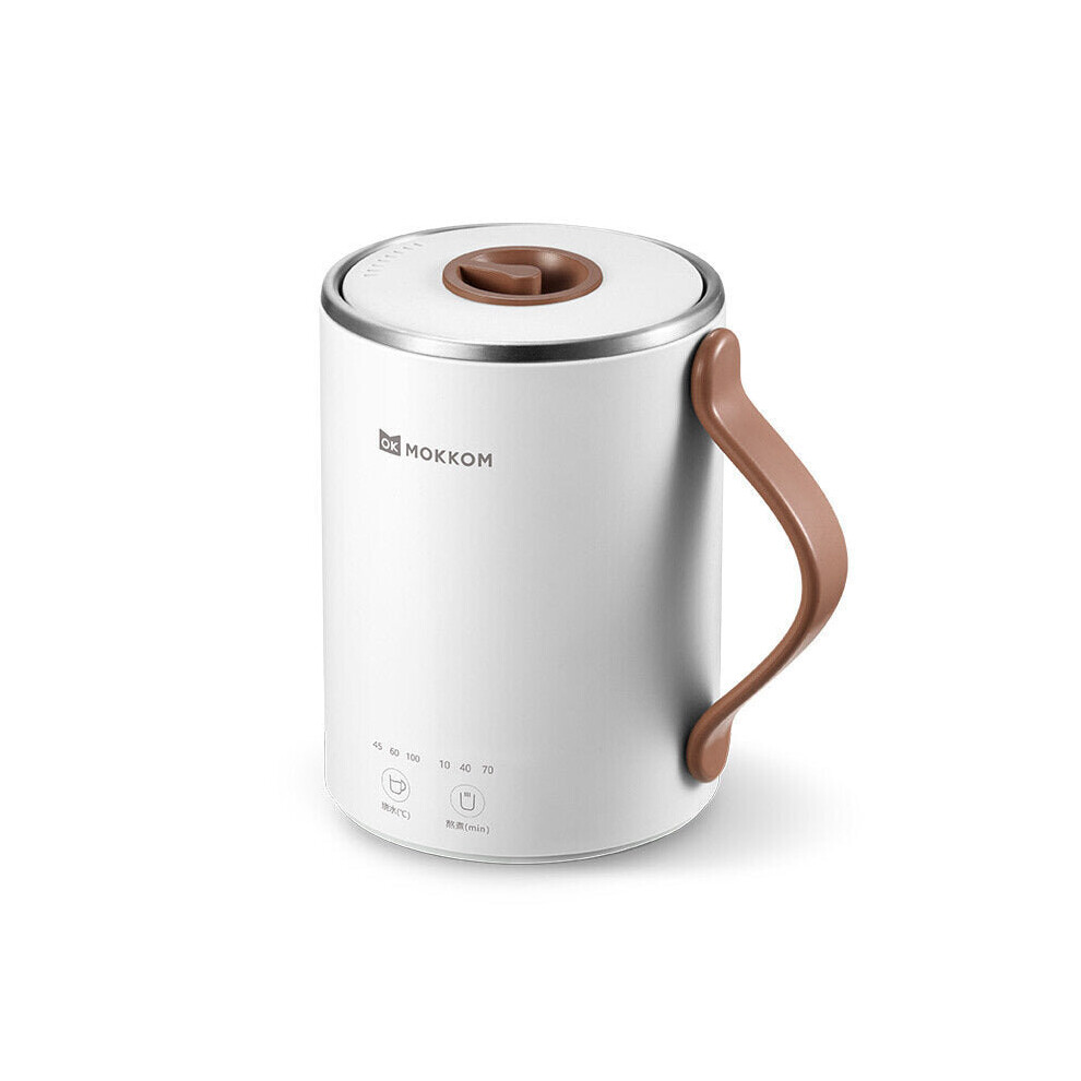 (White) Multifunctional Portable Electric Kettle Low Decibel Boiled Water Tea Pot Heating Cup