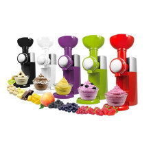 (Purple) Automatic Mini Household Fruit Ice Cream Maker Frozen Fruit Dessert Maker Machine DIY Frozen Yogurt Maker