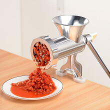 (Type B) Meat Grinder Sausage Filler Stainless Steel Manual Filling Machine for Pork Beef Fish Chicken Rack Pepper