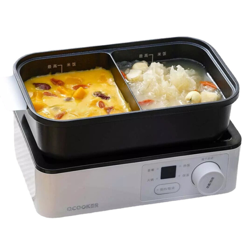 Electric Baking Pot Skillet From Portable Lunch Machine Non-Stick Coating Toaster.