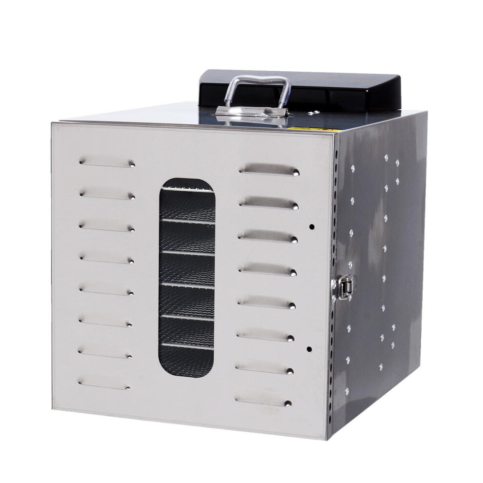 8 Tray Food Drying Machine Jerky Stainless Steel Fruit Dryer Maker Commercial Dehumidification