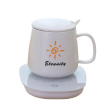 (Type B) 55 Degrees Thermostical Cup Mat Mini Heated Pad 110/220V 16W USB Recharge Insulated Milk Heater