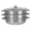 Cooking Pot Stainless Steel Cookware Steaming Boiling Soup Pan Kitchen Set 28CM 1