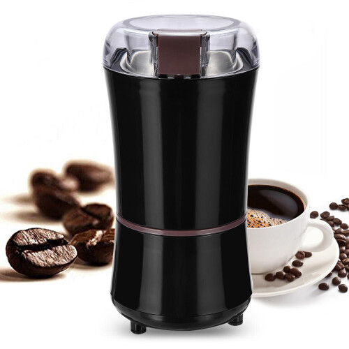 Portable Electric Coffee Grinder Beans Nuts Milling Grinding Machine Black Coffee Machine 1