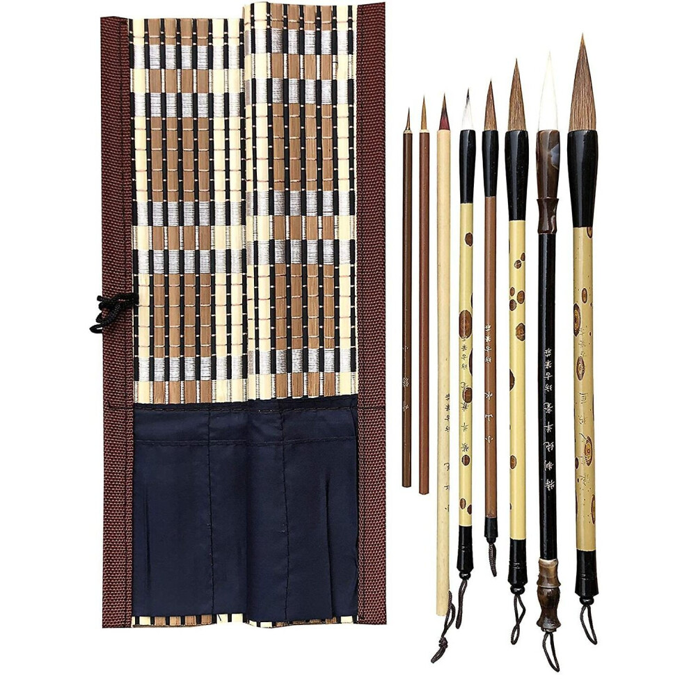 Chinese Brush Professional Calligraphy Painting, A Set Of 8 Brushes (hs)
