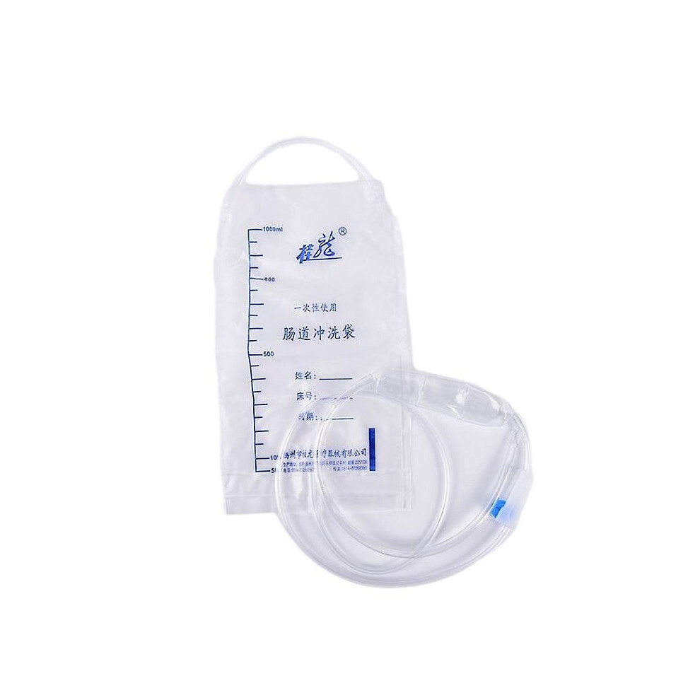 Disposable 1000ml Enema Bag Colonic Douche Cleansing Kit Medical Supplies Hfmqv