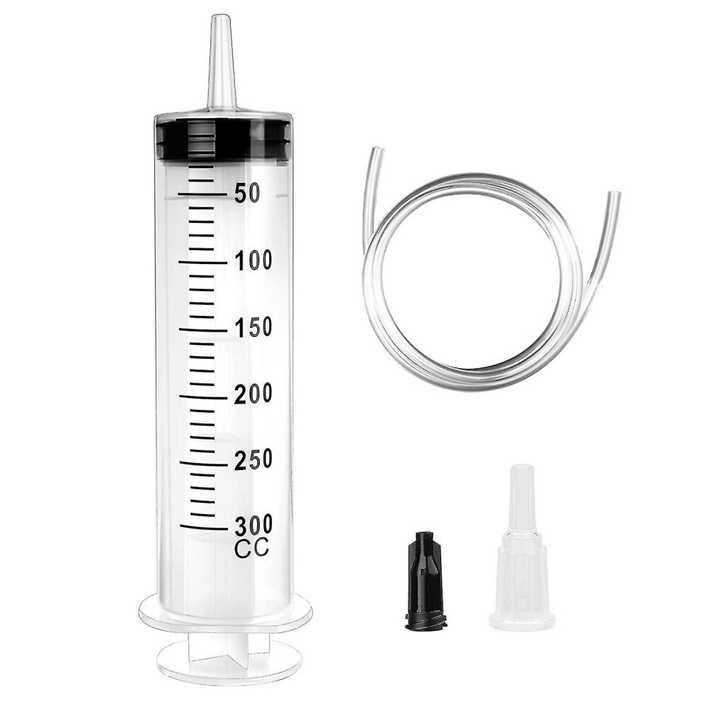 Large Syringe 300/350/500ml Reusable Liquid Syringe With Catheter Large Capacity Plastic Syringe For Laboratory, Industrial, Gardening And Pet Feeding-image-OPC-PCJQQP2-NEW