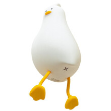 Lying Flat And Rolling Duck Night Light Funny And Creative Silicone Led Night Light Usb Rechargeable Mobile Phone Holder Children's Gift