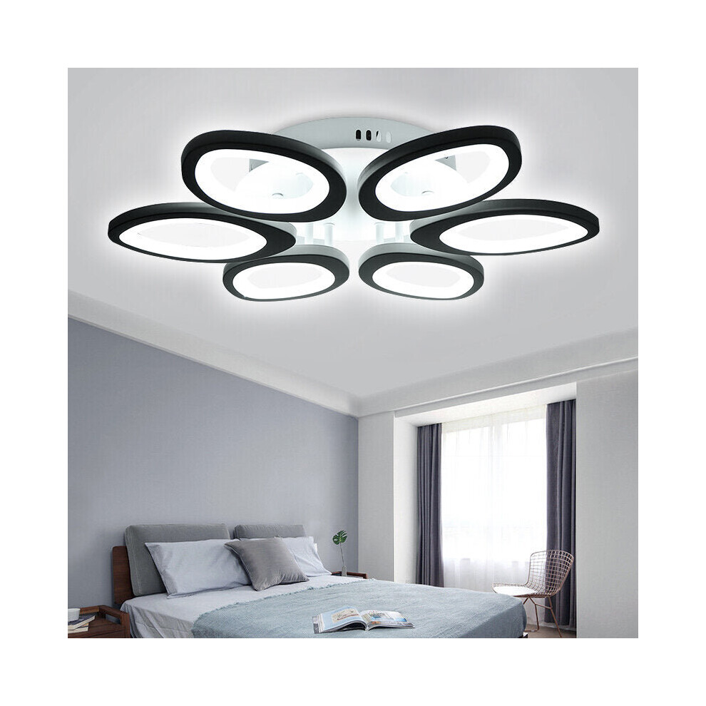 (Pure White) Modern Circle Ring Ceiling Light Lamp Acrylic Stepless Indoor 780 LED Chandelier