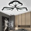 (Warm White) 360LED 4000LM Post-Modern Ceiling Lamp Bedroom LED Chandeliers+Remote Control 7