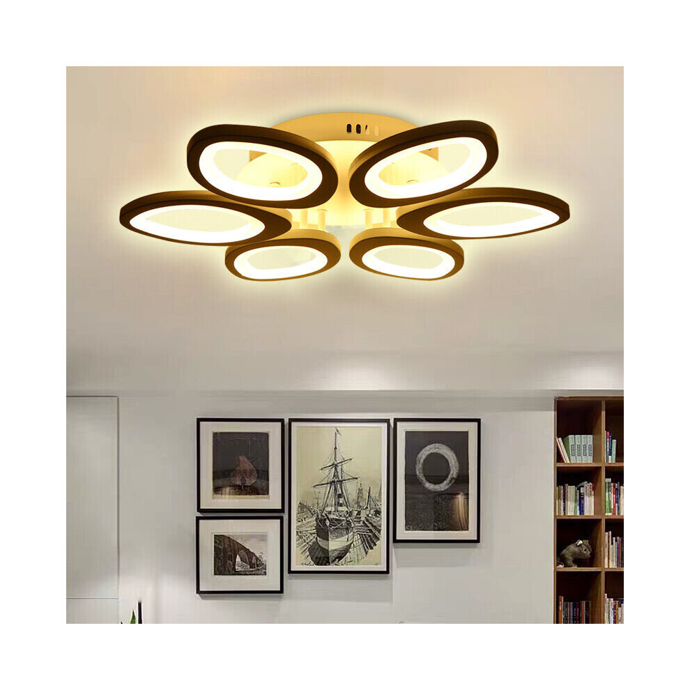 (Stepless dimming) Modern Circle Ring Ceiling Light Lamp Acrylic Stepless Indoor 780 LED Chandelier