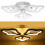 (Warm White) 360LED 4000LM Post-Modern Ceiling Lamp Bedroom LED Chandeliers+Remote Control 13