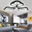 (Warm White) 360LED 4000LM Post-Modern Ceiling Lamp Bedroom LED Chandeliers+Remote Control 3